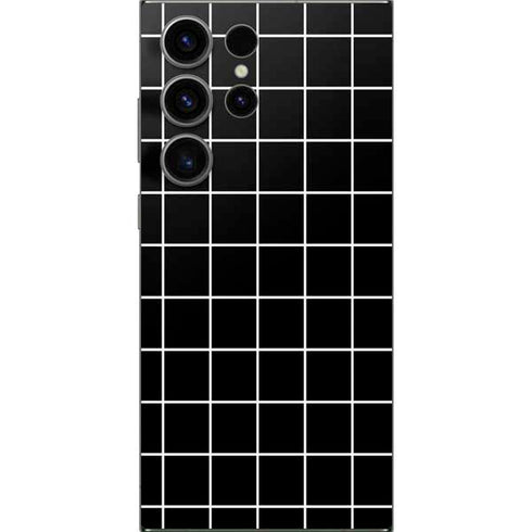 Black Grid Galaxy S25 Ultra Skin